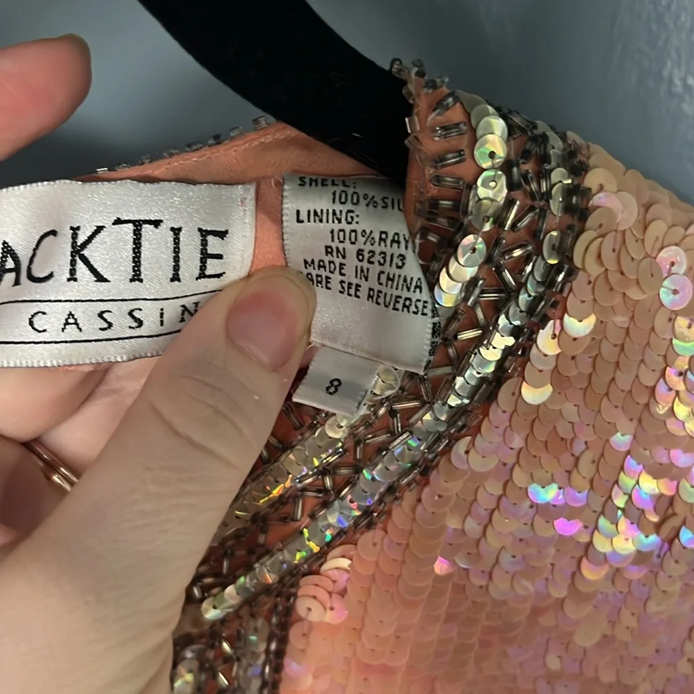 Beautiful vintage sequin mini dress - Picture 6 of 6